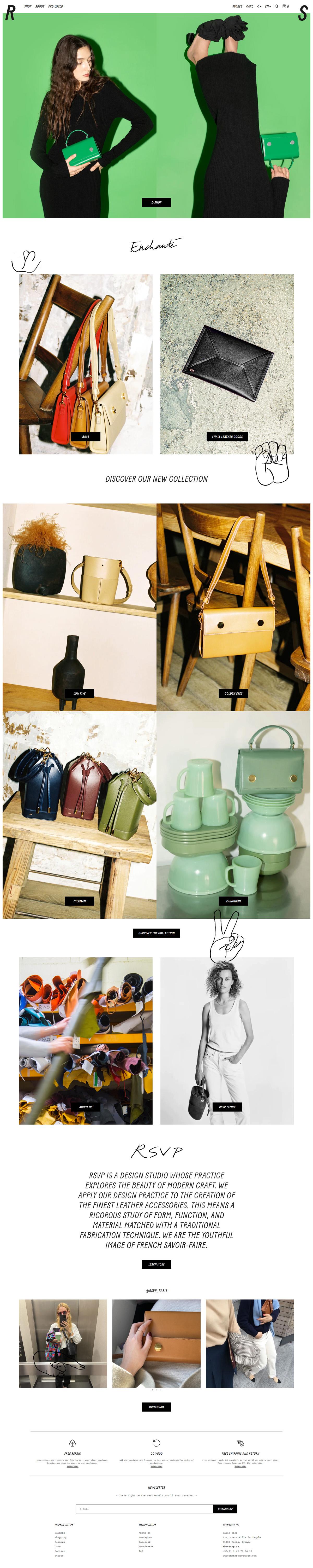 eCommerce website: RSVP