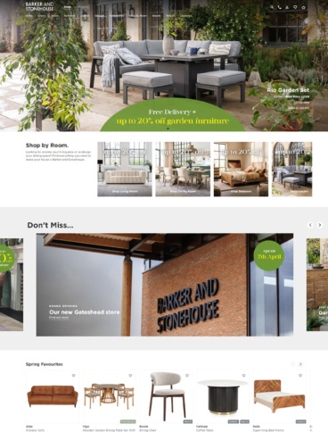 eCommerce website: Barker And Stonehouse
