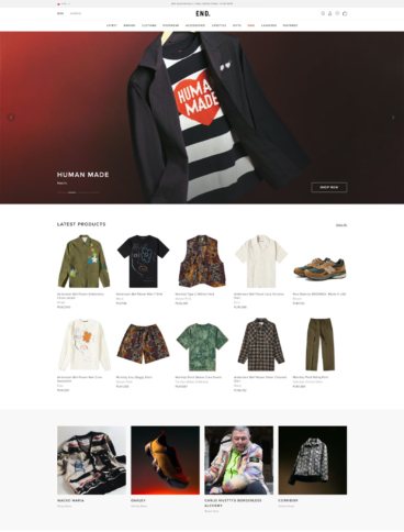 eCommerce website: End Clothing