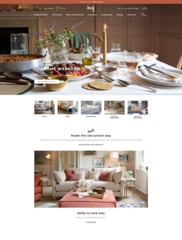 eCommerce website: Loaf