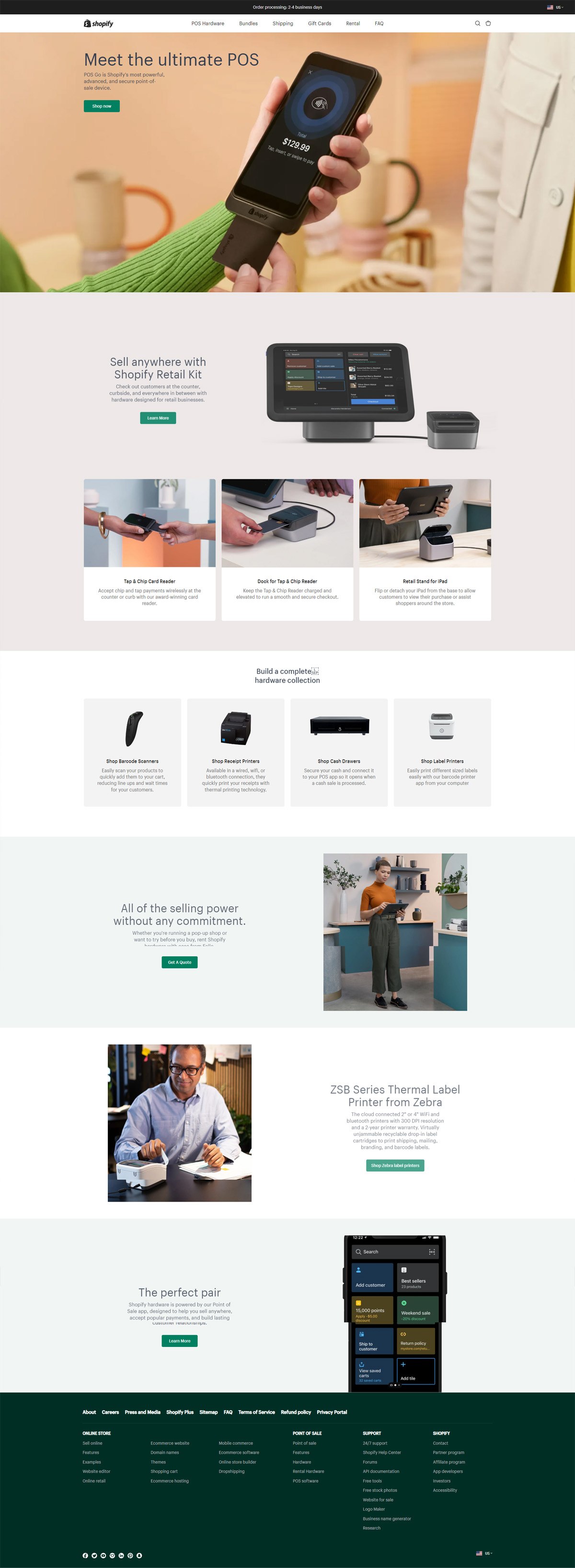 eCommerce website: Shopify