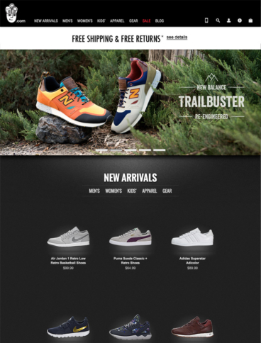 eCommerce website: Sneakerhead