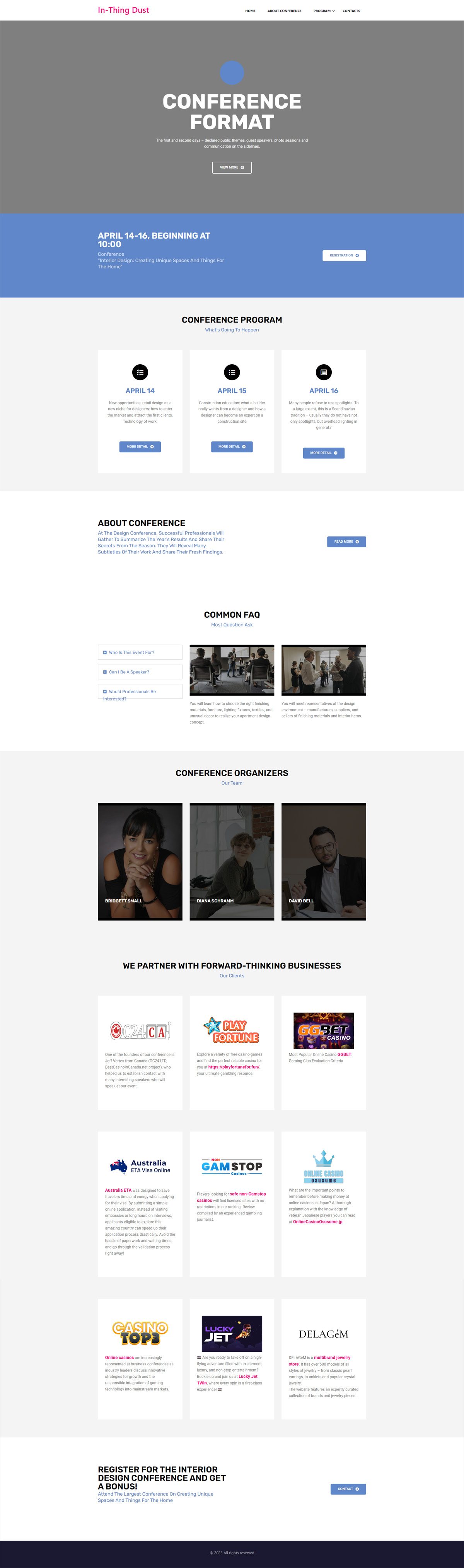eCommerce website: Thing Industries