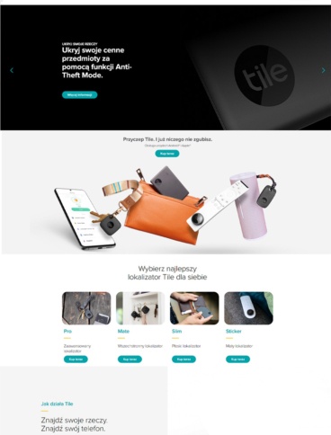 eCommerce website: Tile