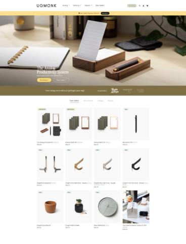 eCommerce website: Ugmonk