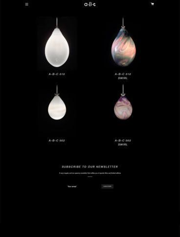 eCommerce website: A-B-C