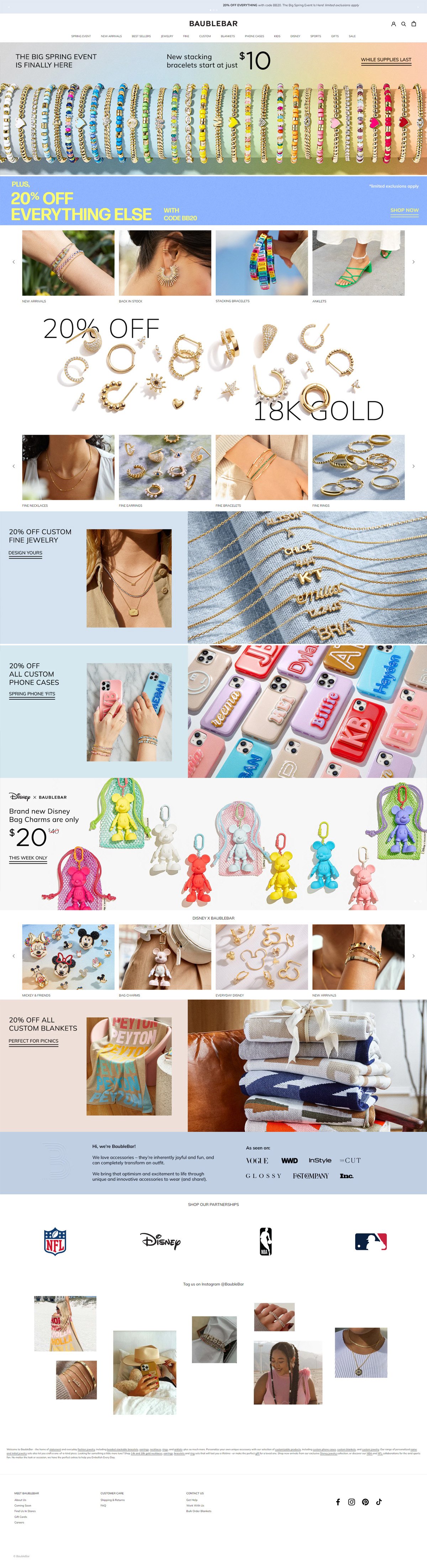 eCommerce website: BaubleBar