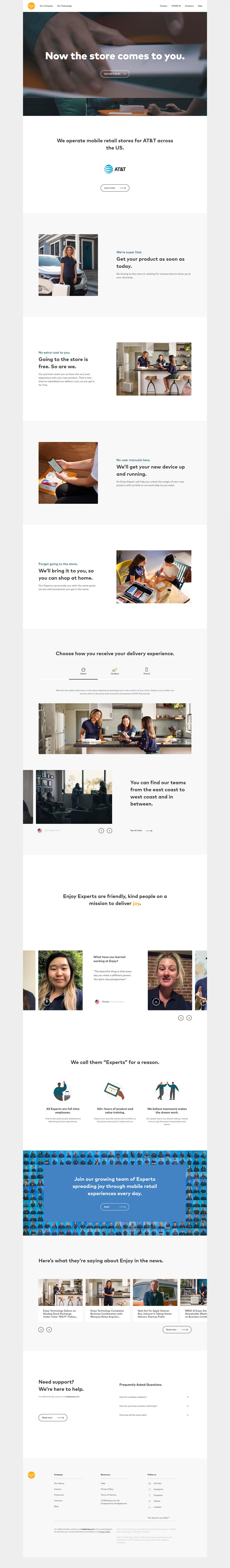 eCommerce website: Enjoy