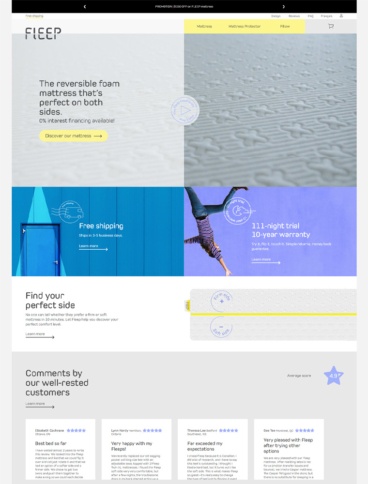 eCommerce website: Fleep