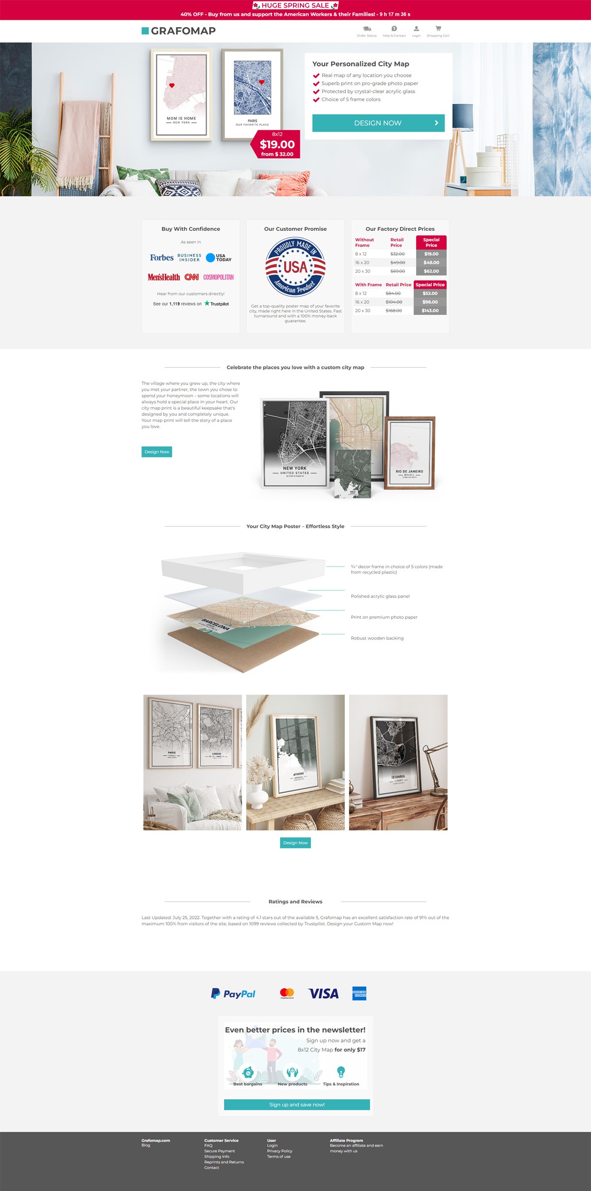 eCommerce website: Grafomap