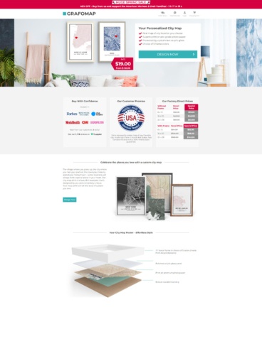 eCommerce website: Grafomap