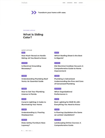 eCommerce website: Helbak