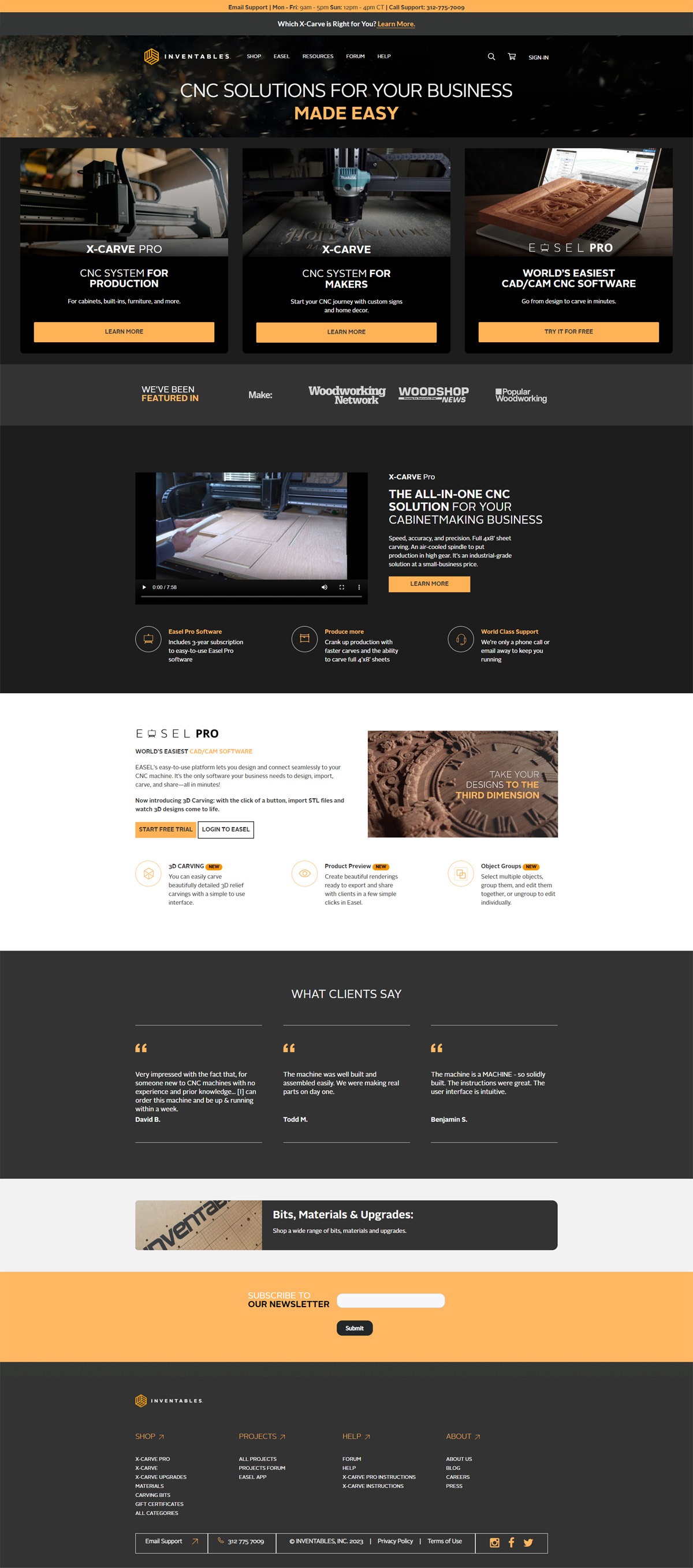 eCommerce website: Inventables