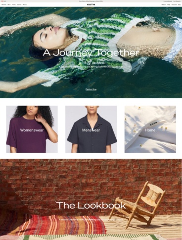eCommerce website: KOTN
