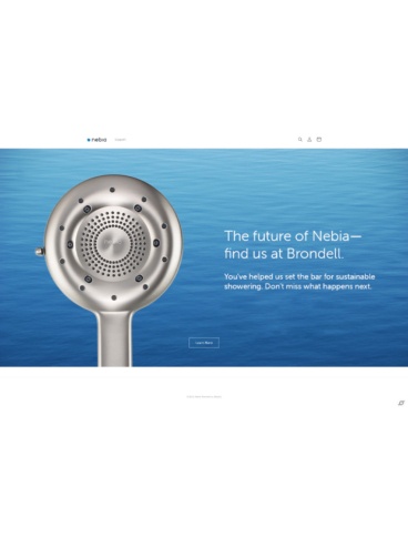 eCommerce website: Nebia