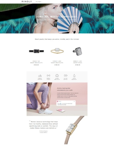 eCommerce website: Ringly