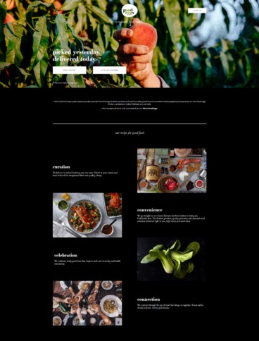 eCommerce website: Good Eggs