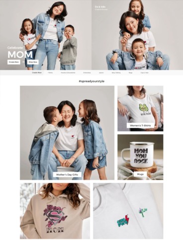 eCommerce website: Spreadshirt