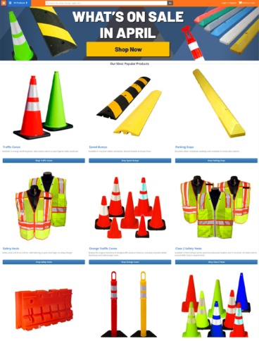 eCommerce website: Traffic Safety Store