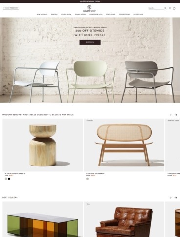 eCommerce website: Industry West