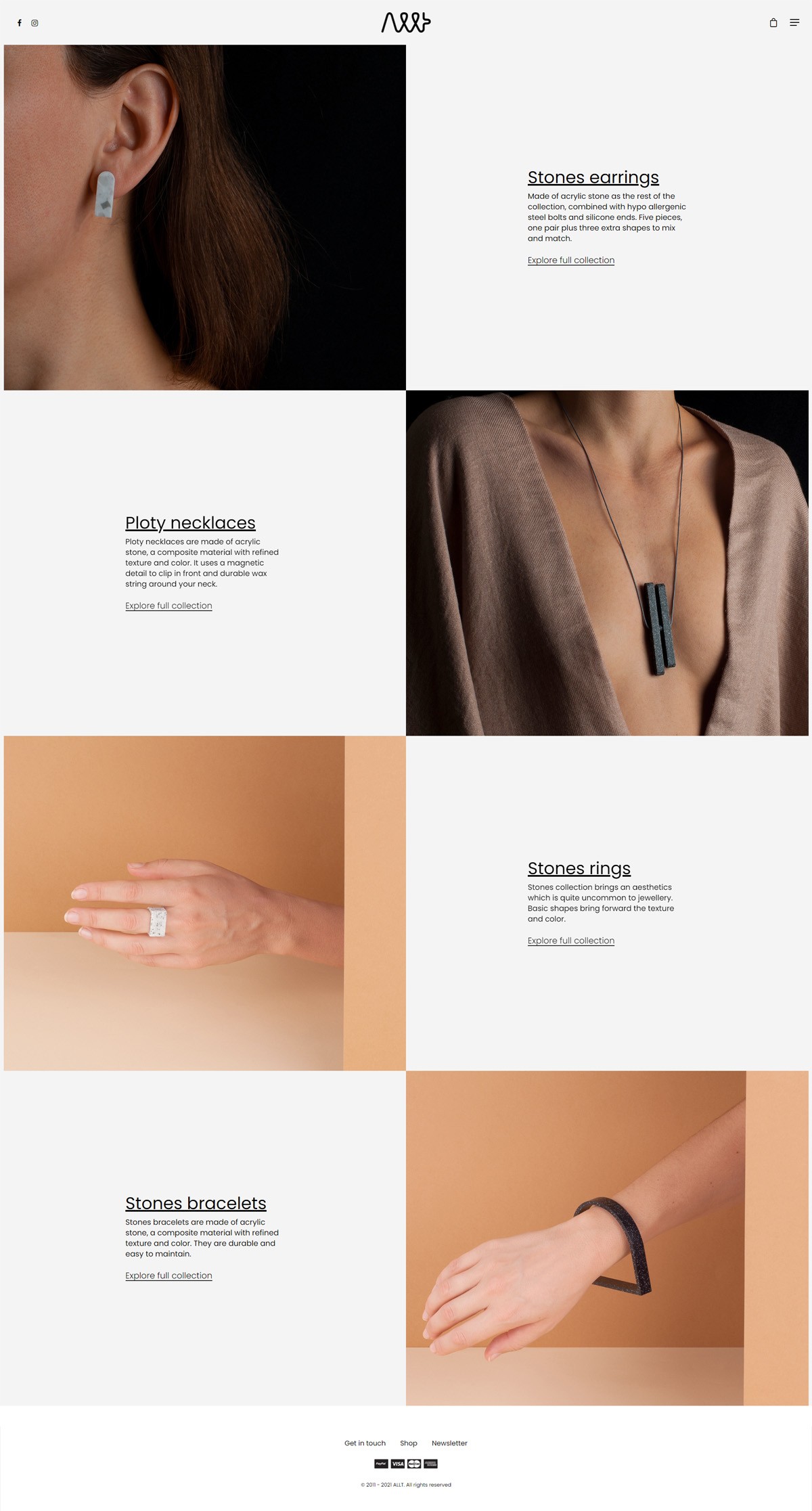 eCommerce website: Allt Studio