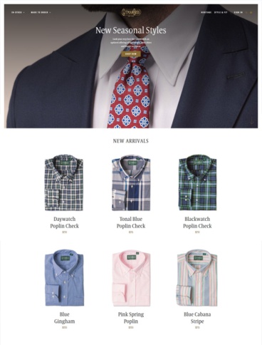eCommerce website: Gitman Bros.