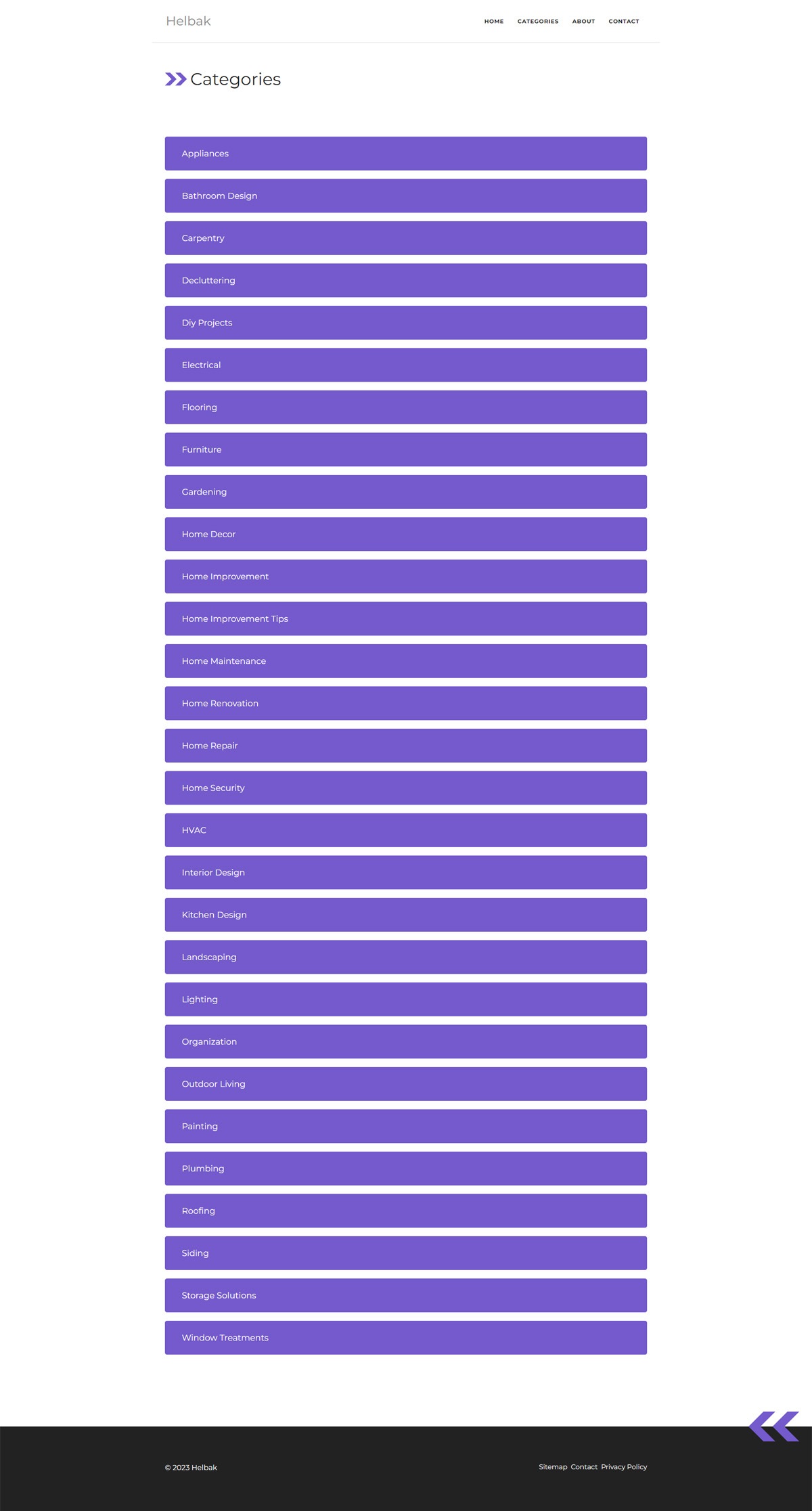 eCommerce website: Helbak Ceramics