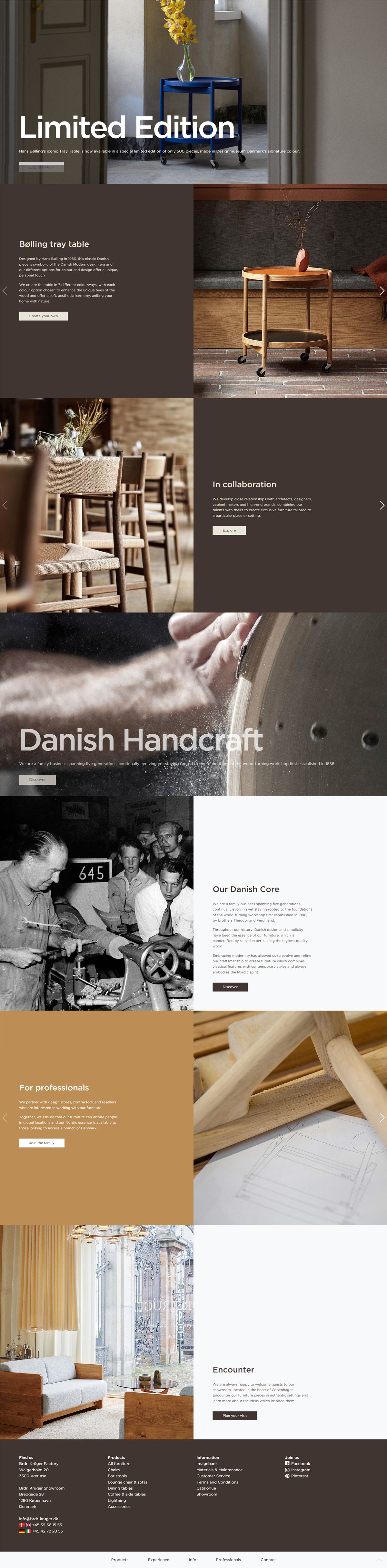 eCommerce website: Brdr. Kruger