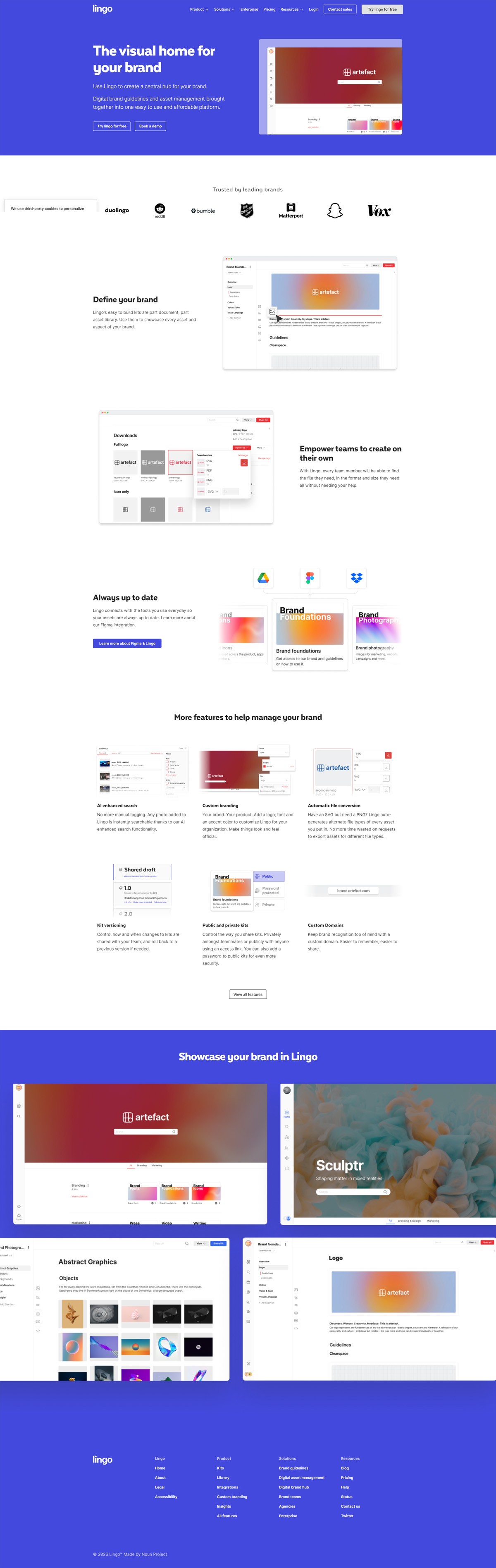 eCommerce website: Lingo