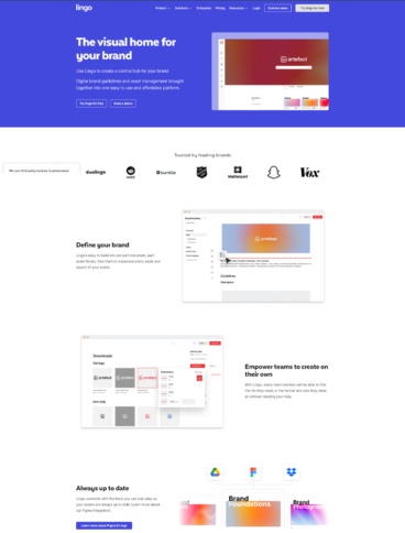 eCommerce website: Lingo