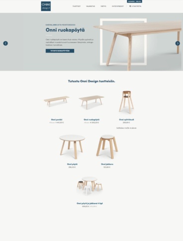 eCommerce website: Puusepänliike Hannes