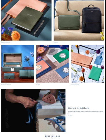 eCommerce website: Smythson