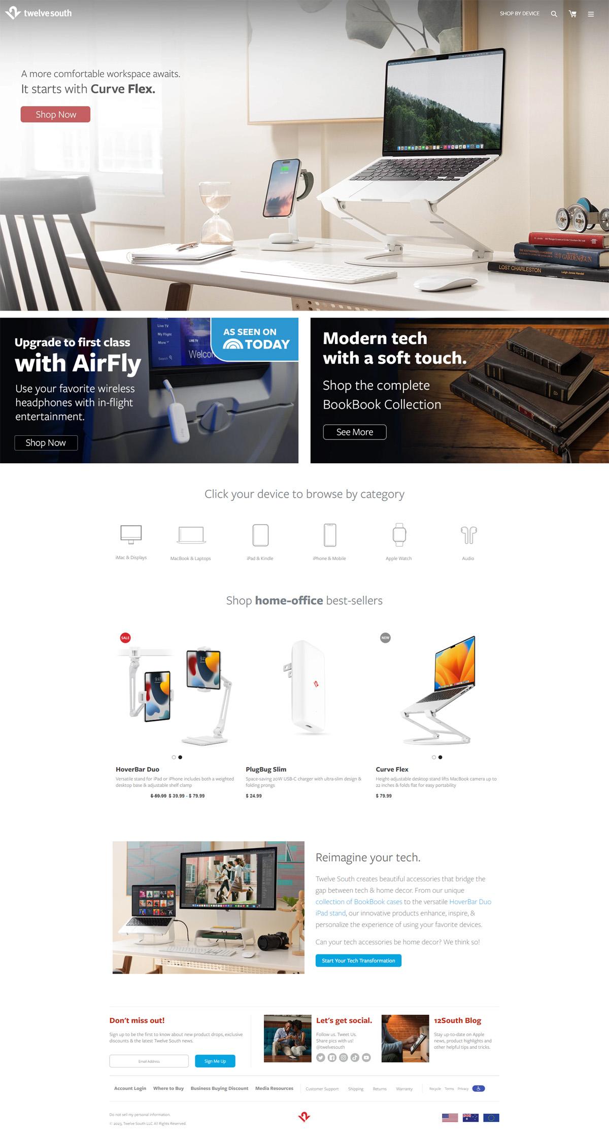 eCommerce website: Twelve South