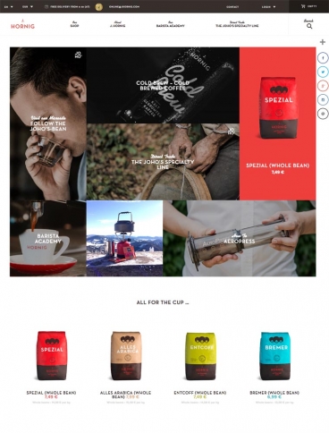 eCommerce website: J. Hornig