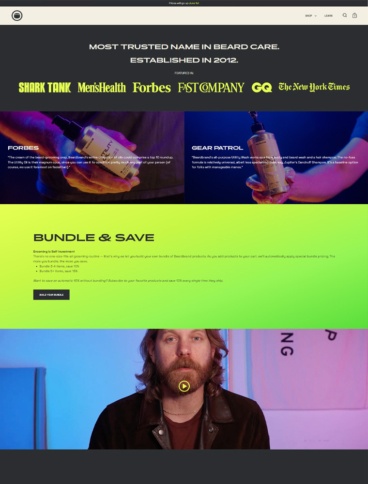 eCommerce website: Beardbrand