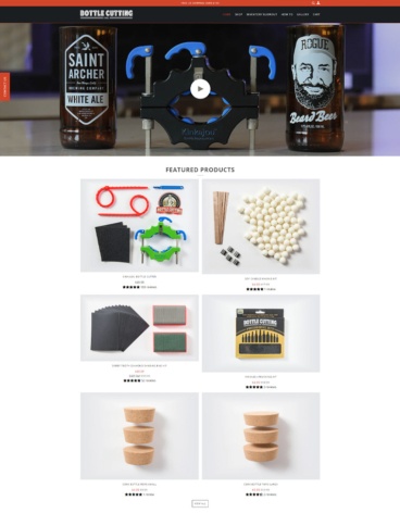 eCommerce website: Bottle Cutting Inc