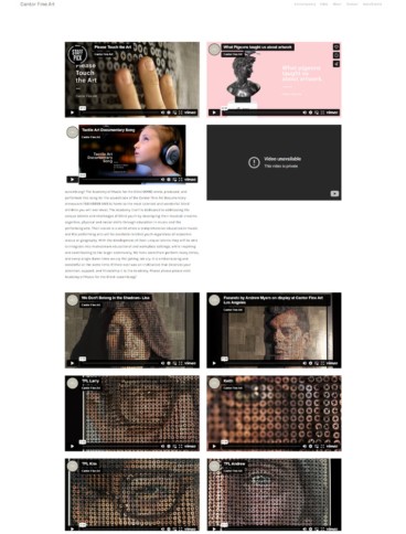 eCommerce website: Cantor Fine Art