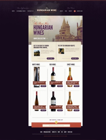 eCommerce website: The Hungarian Wine Society