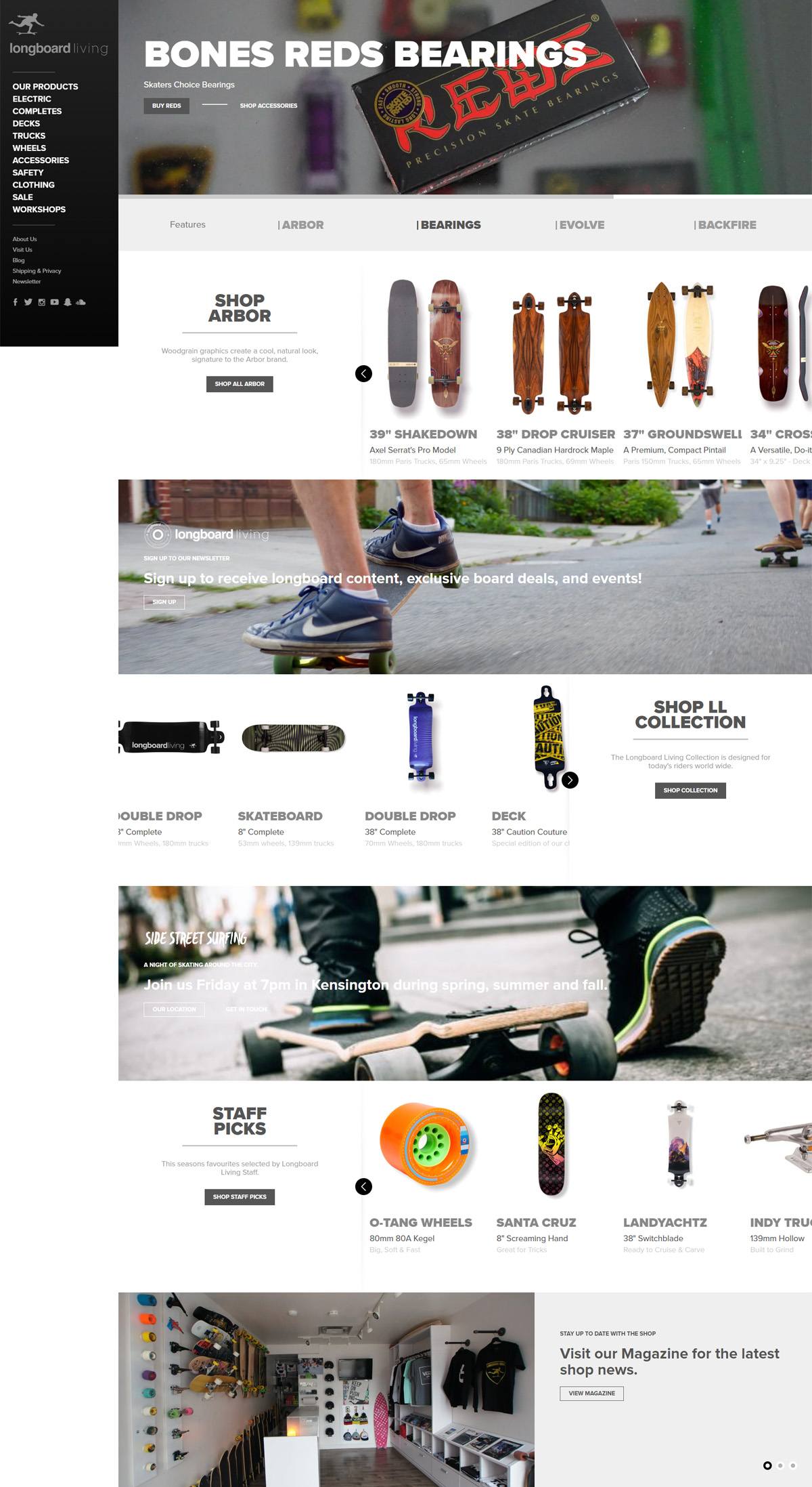 eCommerce website: Longboard Living