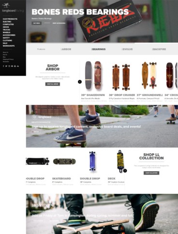 eCommerce website: Longboard Living