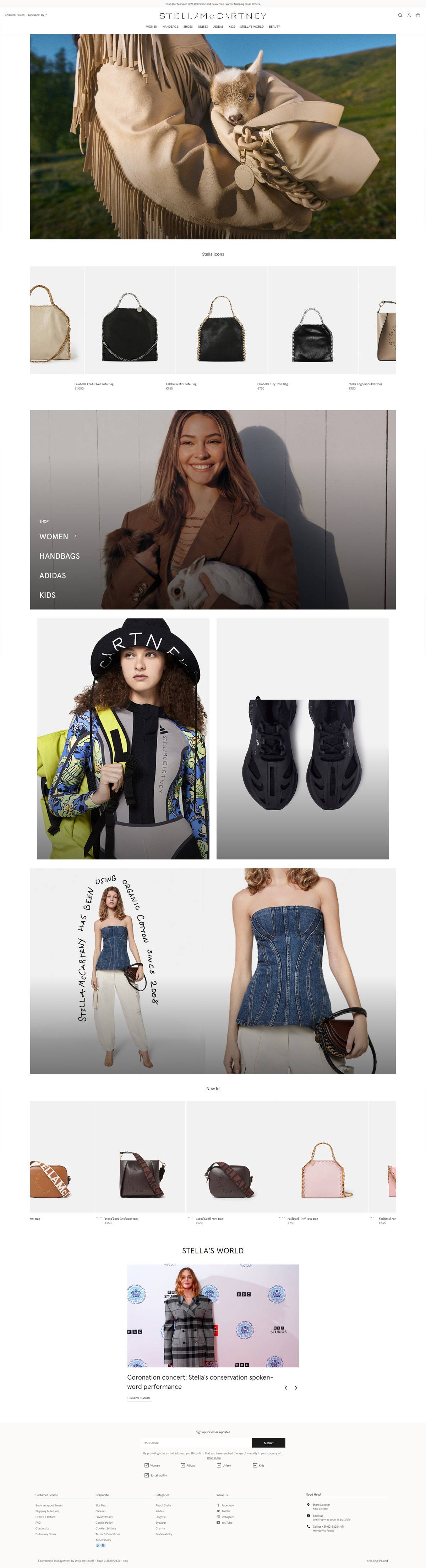 eCommerce website: Stella McCartney