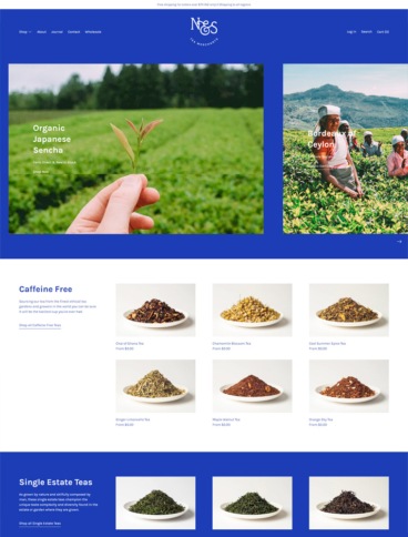 eCommerce website: Noble & Savage