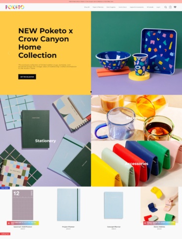 eCommerce website: Poketo