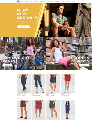 eCommerce website: RBX Active
