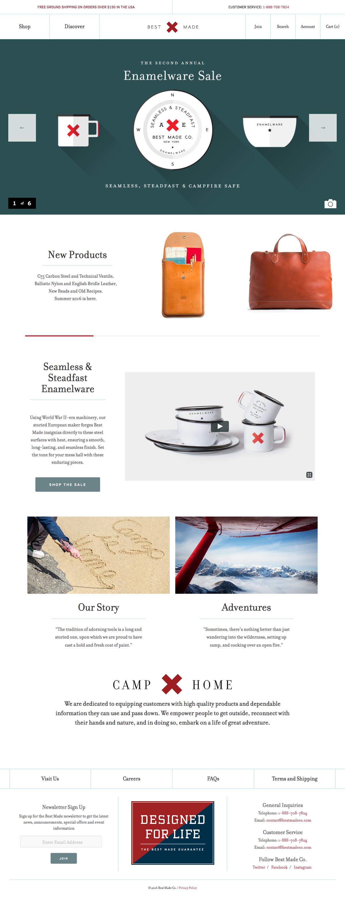 eCommerce website: Best Made Company