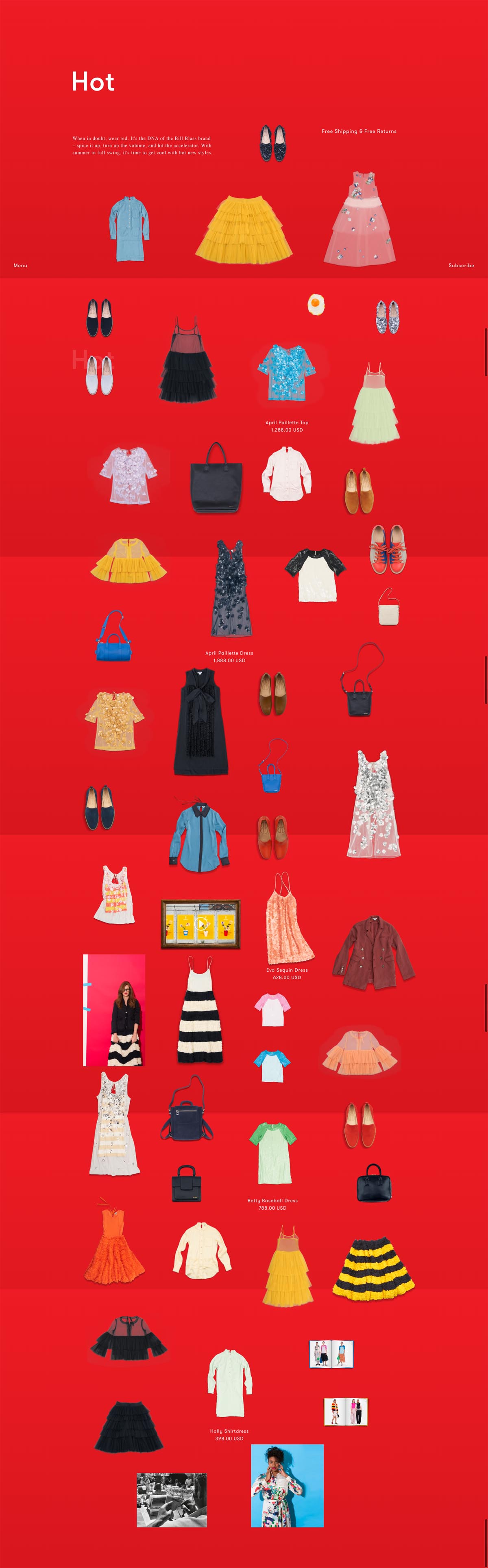 eCommerce website: Bill Blass