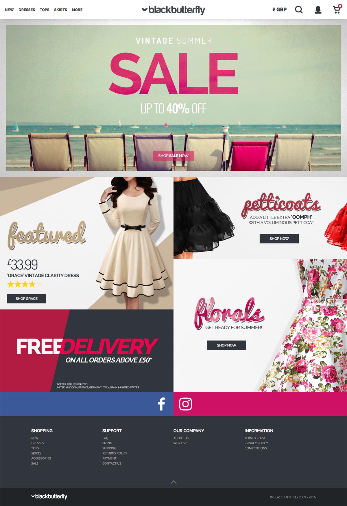 eCommerce website: Black Butterfly