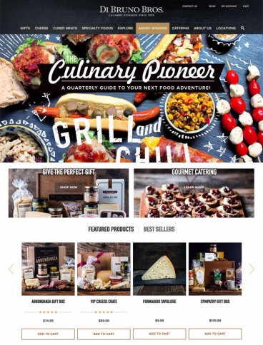 eCommerce website: Di Bruno Bros