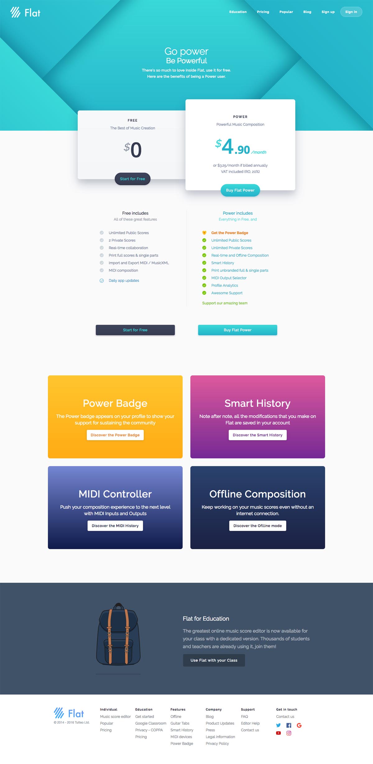 eCommerce website: Flat