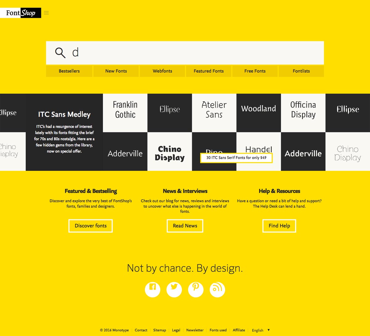eCommerce website: FontShop